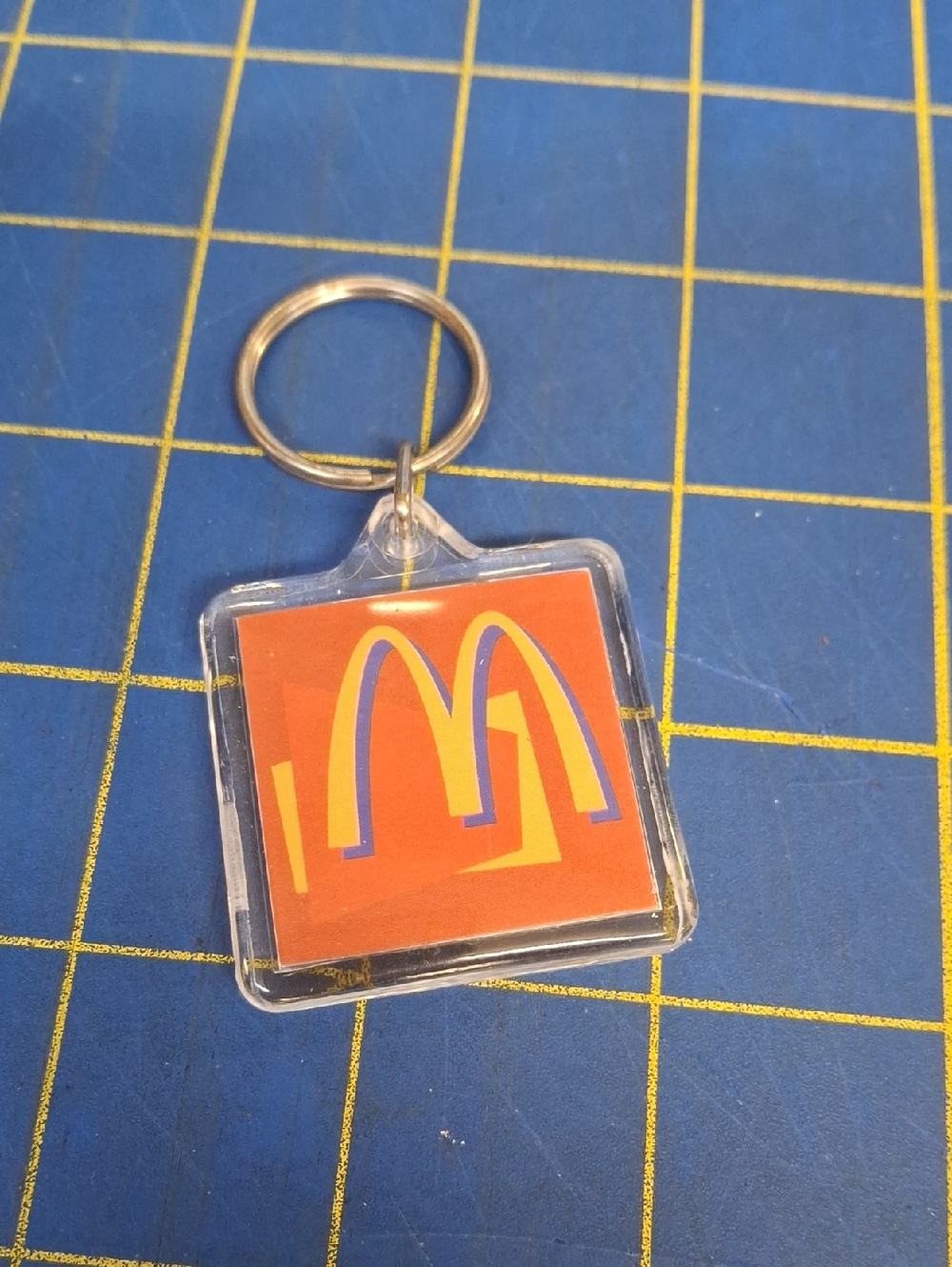 McDonald's Orange & Yellow Arch Keychain New